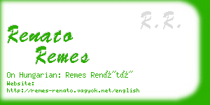 renato remes business card